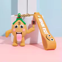 Søt 67-blå nøkkelring anime