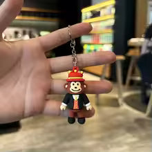 2026 Anime Brainrot Blue 67 Keychain – Søt Nøkkelring