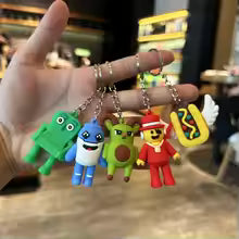 2026 Anime Brainrot Blue 67 Keychain – Søt Nøkkelring