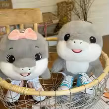 TungTungTung Brainrot Tralala Hai Kosedyr – Søt Anime Plush