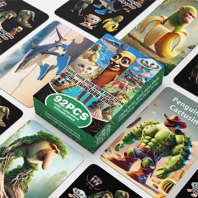 Brainrot Anime Kort – TungTungTung Sahur Samlekort