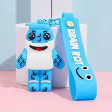 Søt 67-blå nøkkelring anime