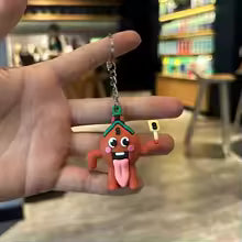 2026 Anime Brainrot Blue 67 Keychain – Søt Nøkkelring