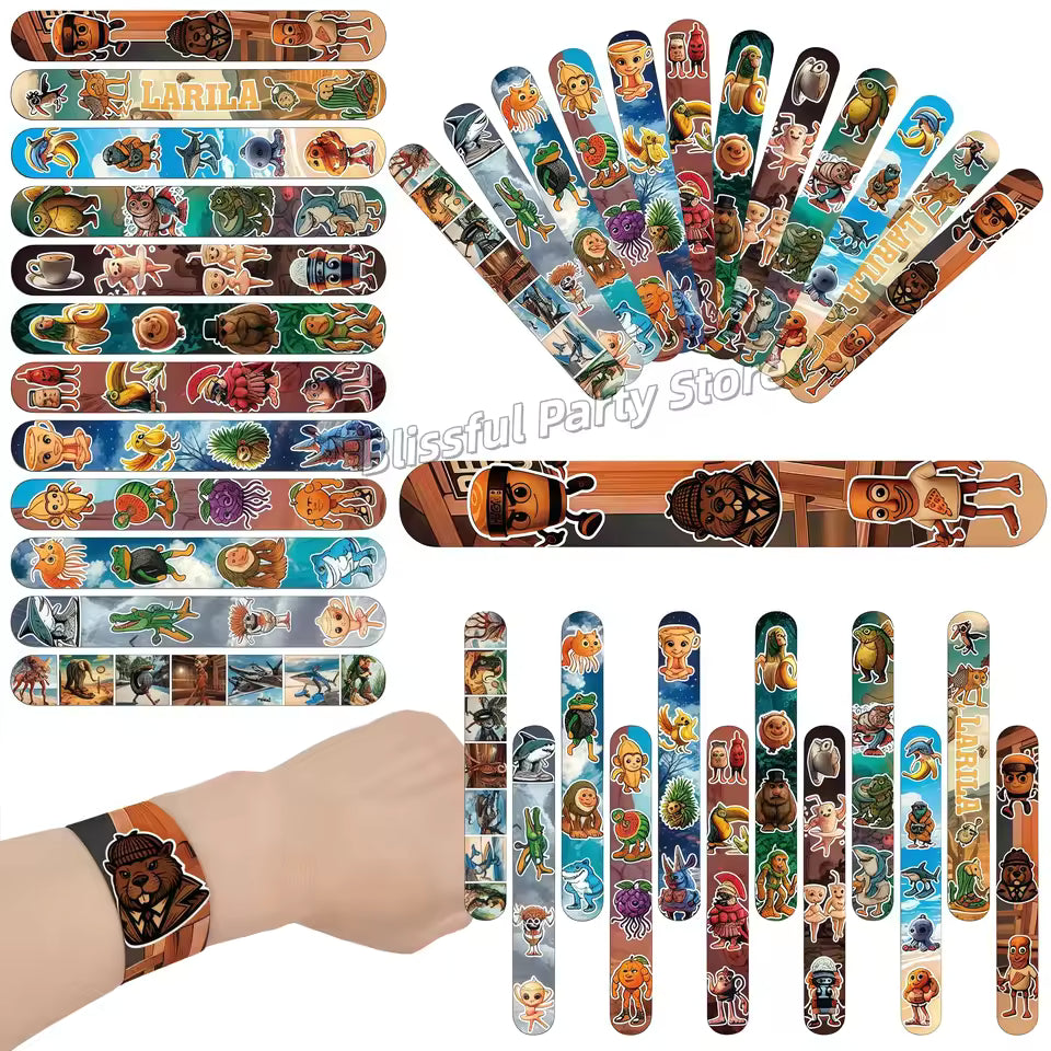 Brainrot Slap-Armbånd – TungTungTung Sahur Party Favor