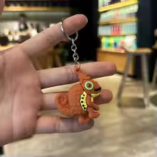 2026 Anime Brainrot Blue 67 Keychain – Søt Nøkkelring