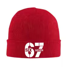 67 Unisex morsom strikkelue