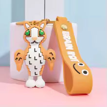 Søt 67-blå nøkkelring anime