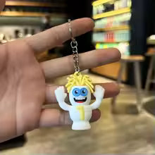 2026 Anime Brainrot Blue 67 Keychain – Søt Nøkkelring