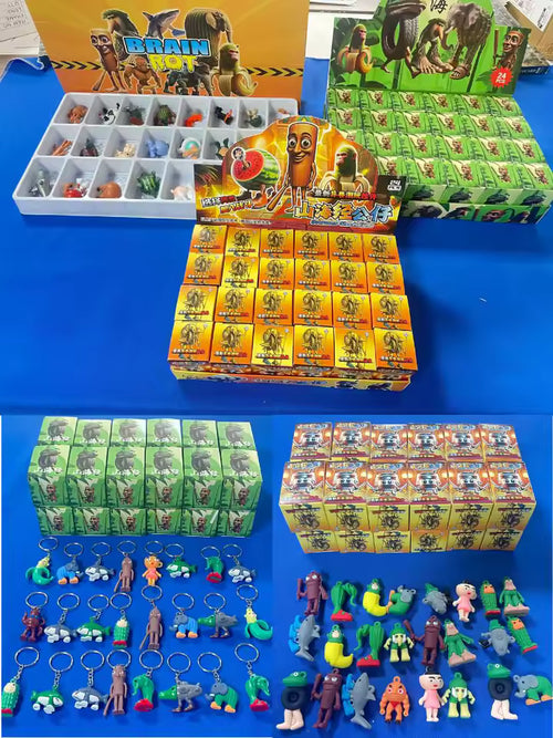 24PCS Brainrot Blindboks – TungTungTung Sahur Nøkkelringfigurer