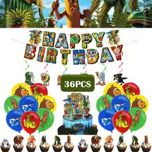 Italiensk Brainrot Bursdagsdekorasjon – Ballonger, Kopper, Tallerkener og Banner