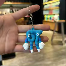 2026 Anime Brainrot Blue 67 Keychain – Søt Nøkkelring